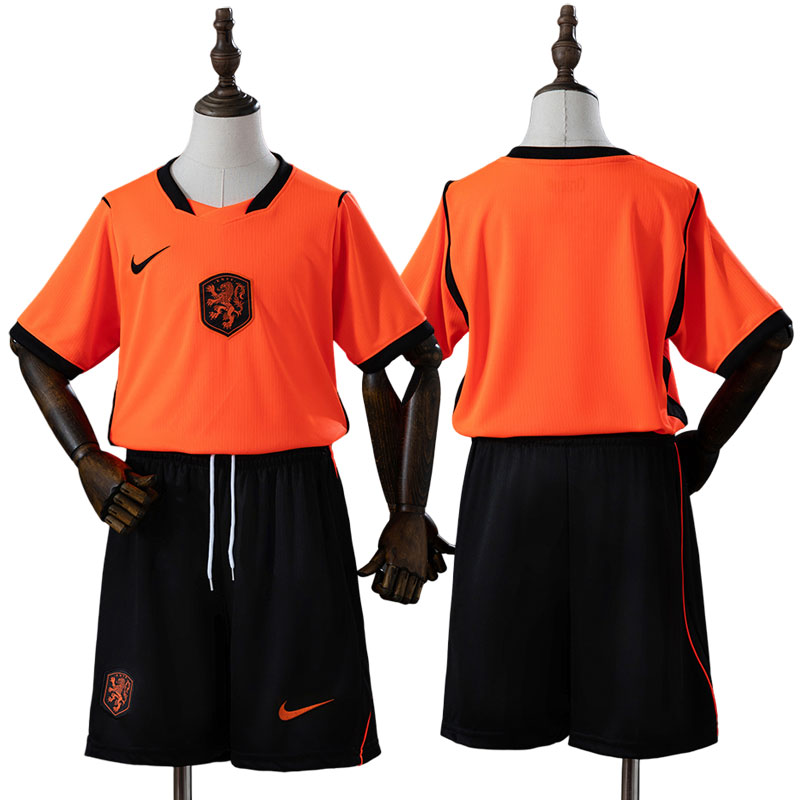 Børne fodbold trøje Holland 2026 hjemmebanetrøje + shorts - VM 2026 sæt