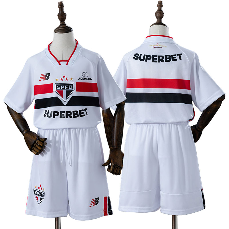 Børne fodbold trøje São Paulo 2026/27 hjemmebanetrøje med shorts