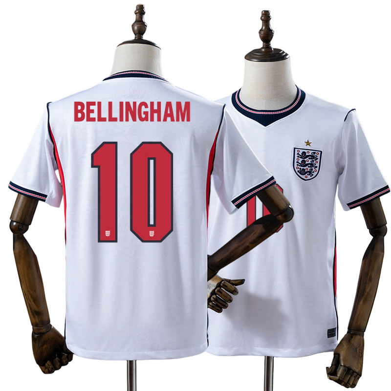 England trøje med BELLINGHAM 10 - Ny 2026 VM hjemmebane fodbold trøje
