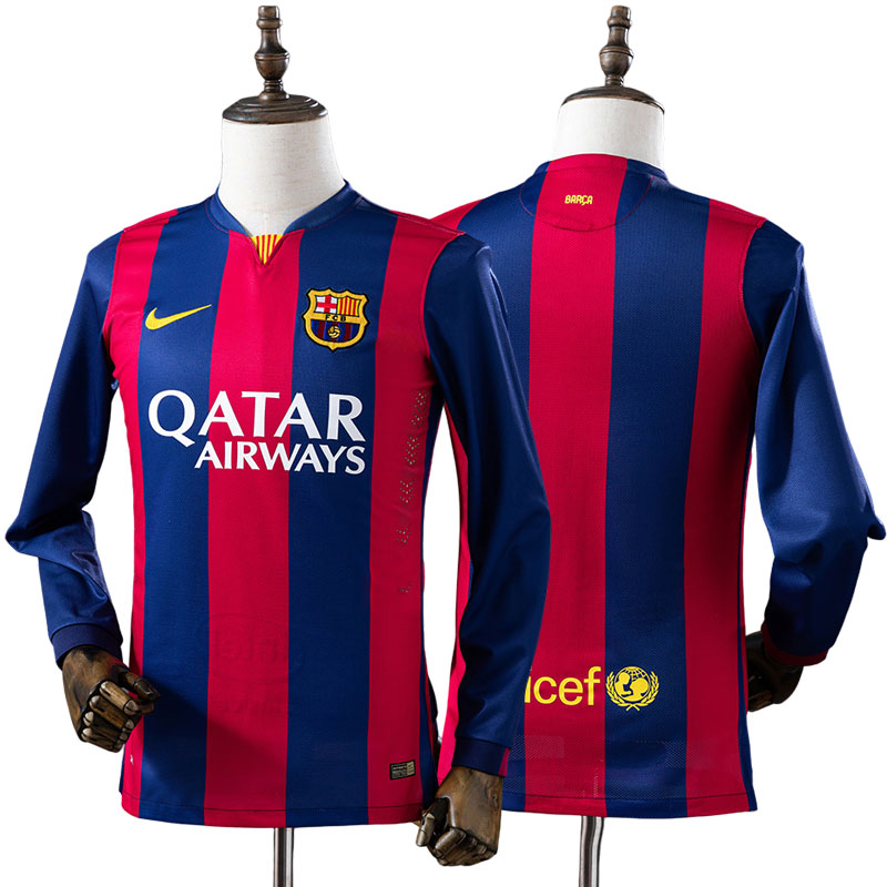 FC Barcelona hjemmebanetrøje 2014/15 - langærmet fodbold trøje