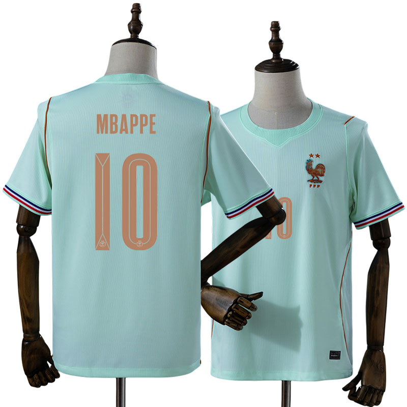 Frankrig 2026 VM fodbold trøje - Mbappé 10 udebaneshirt