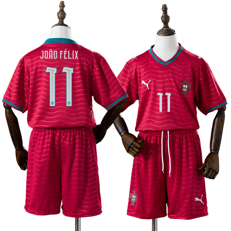 João Félix 11 Portugal hjemme fodbold trøje 2026 til børn