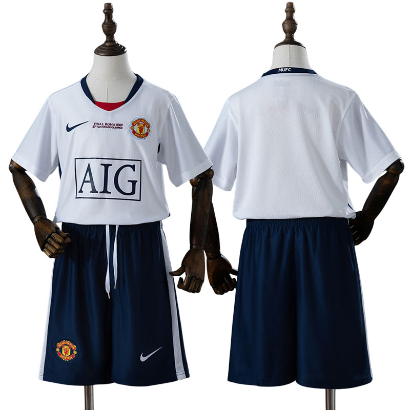 Man United 2008/09 retro børne fodbold trøje - UEFA Champions League