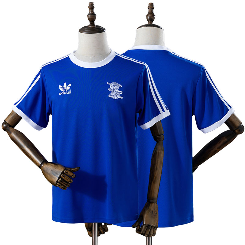 Retro Birmingham City fodbold trøje 1977/78 hjemmebanetrøje i blå