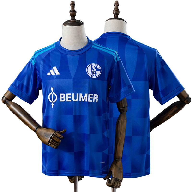 Schalke 04 hjemmebanetrøje 2026/27 - blå fodbold trøje til mænd