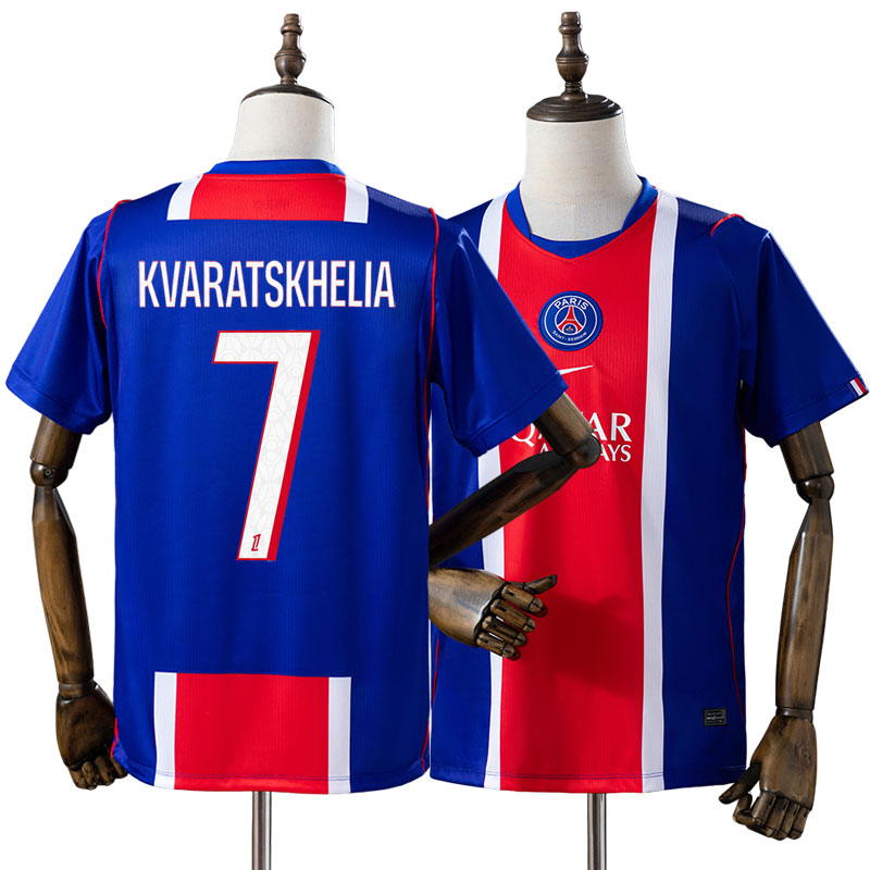 PSG herre fodboldtrøje 2026/27 - Kvaratskhelia 7 kortærmet trøje