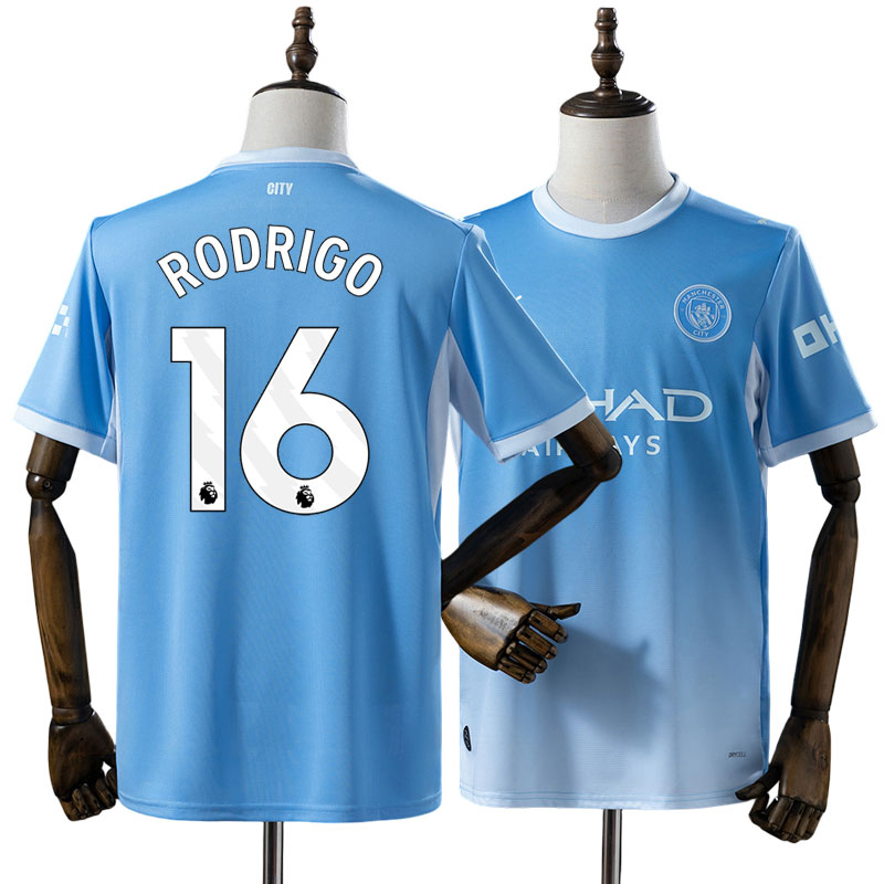 Manchester City 2026/27 hjemmebanetrøje Rodrigo 16 - herre trøje kortærmet